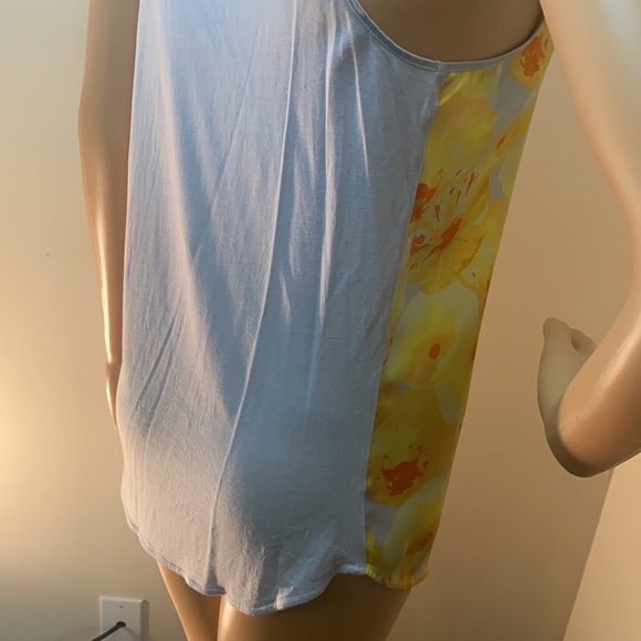 Caslon tank top size Small yellow and gray print - Picture 3 of 3